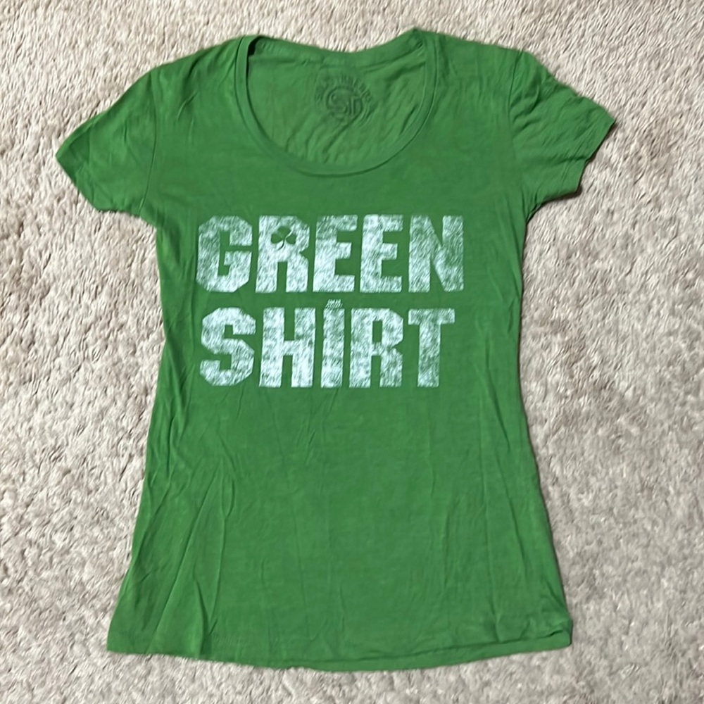 Solid Threads soft vintage style tee Green Shirt St. Patrick’s day